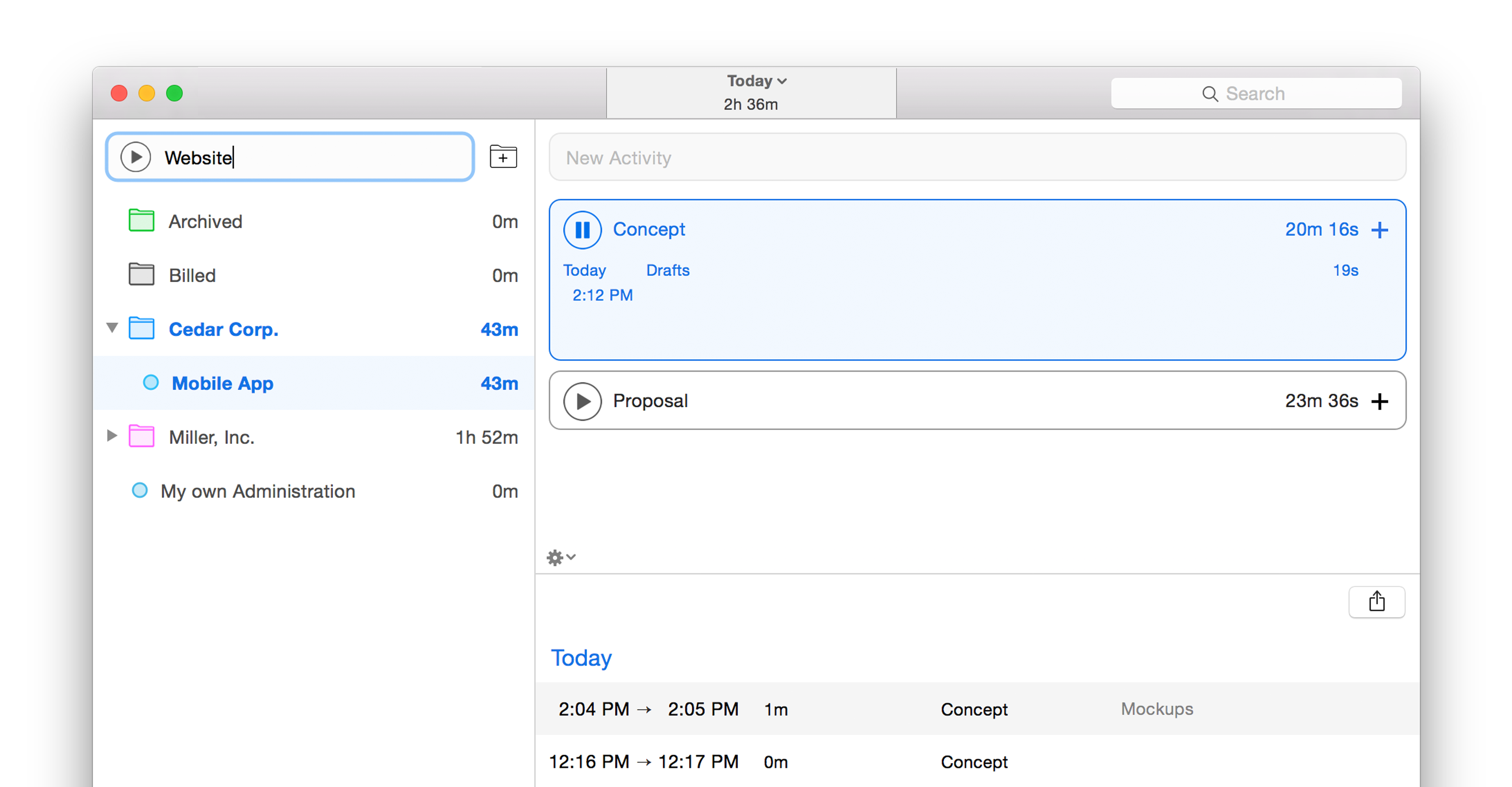 best free time tracker app for mac